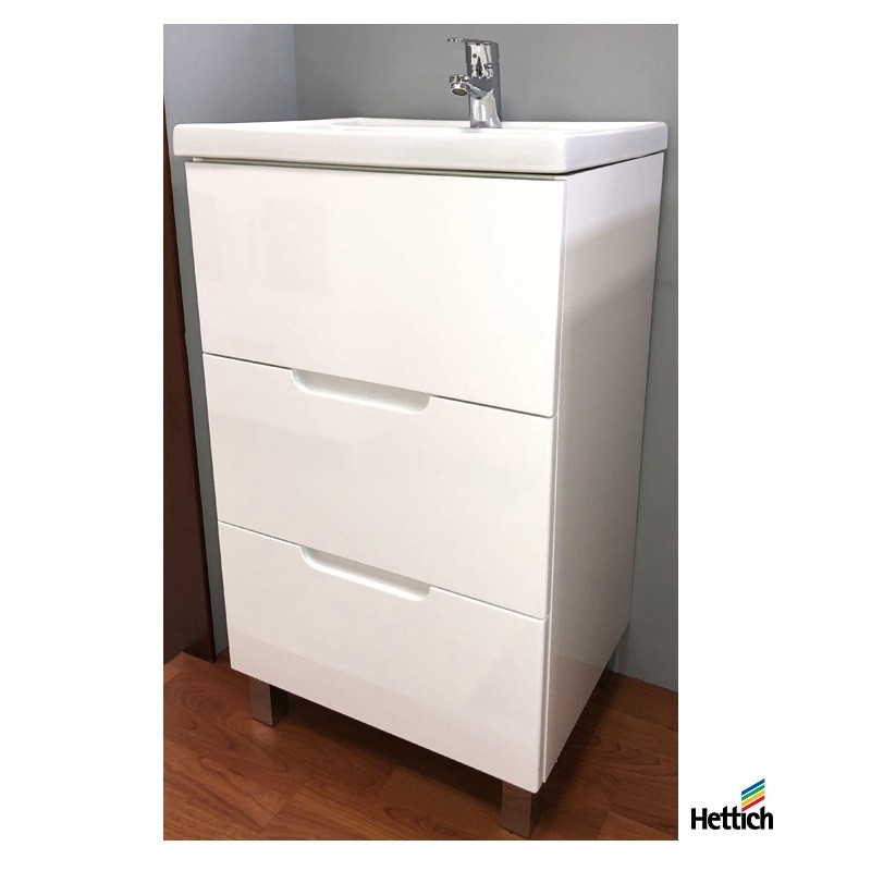 Mueble de baño OVAL blanco brillo · Pereda